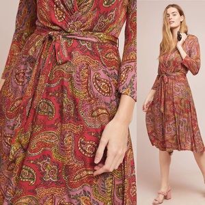 Anthropologie Maeve paisley midi dress
